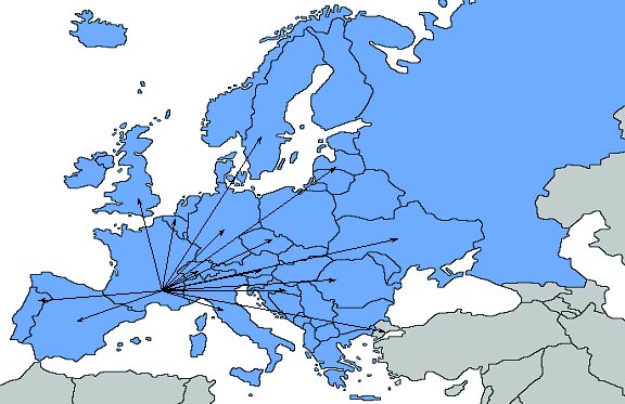 Cliquer pour fermer la fentre -  27 lignes de groupage en Portugal et Europe